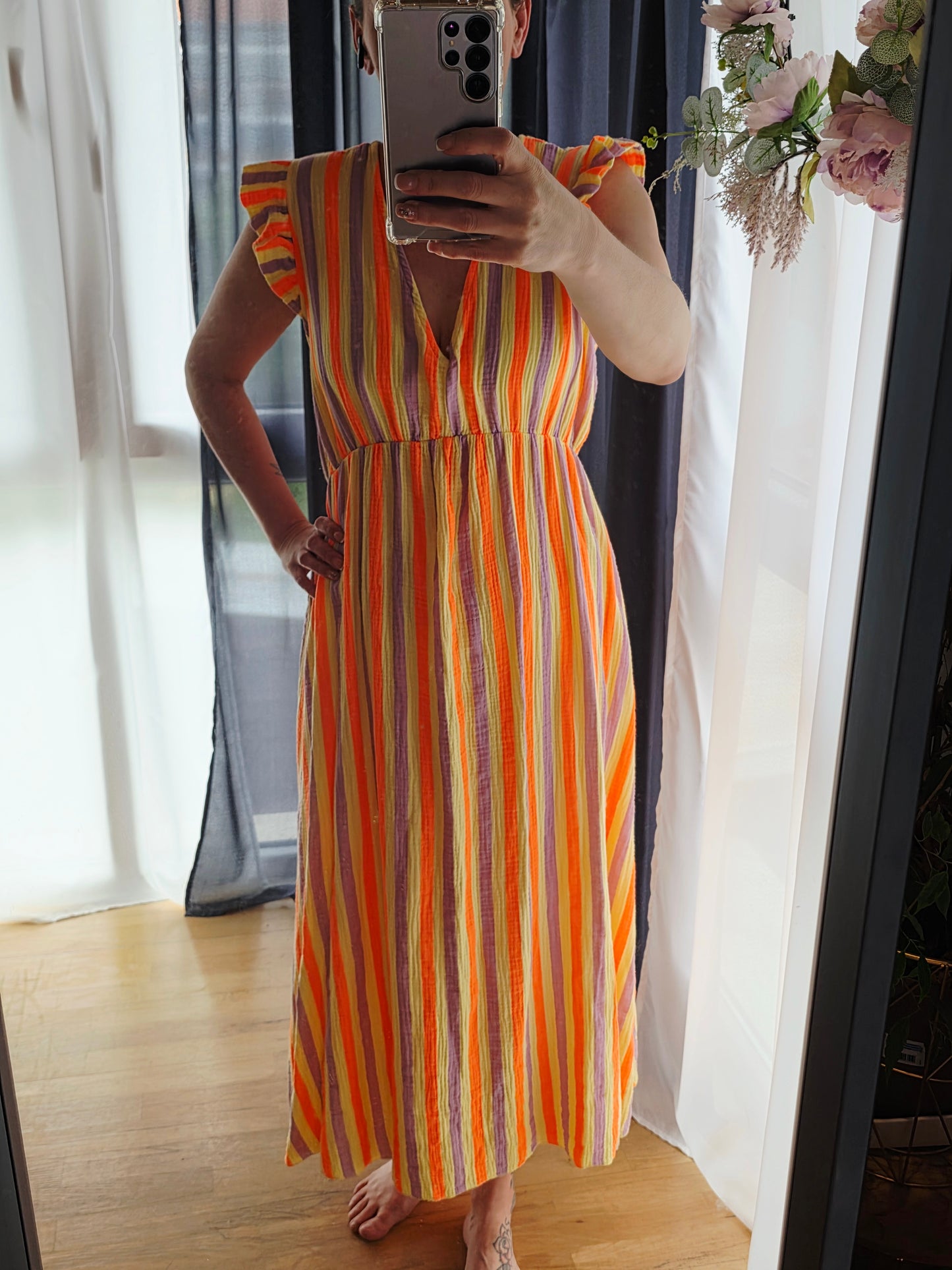 Kleid Gestreift