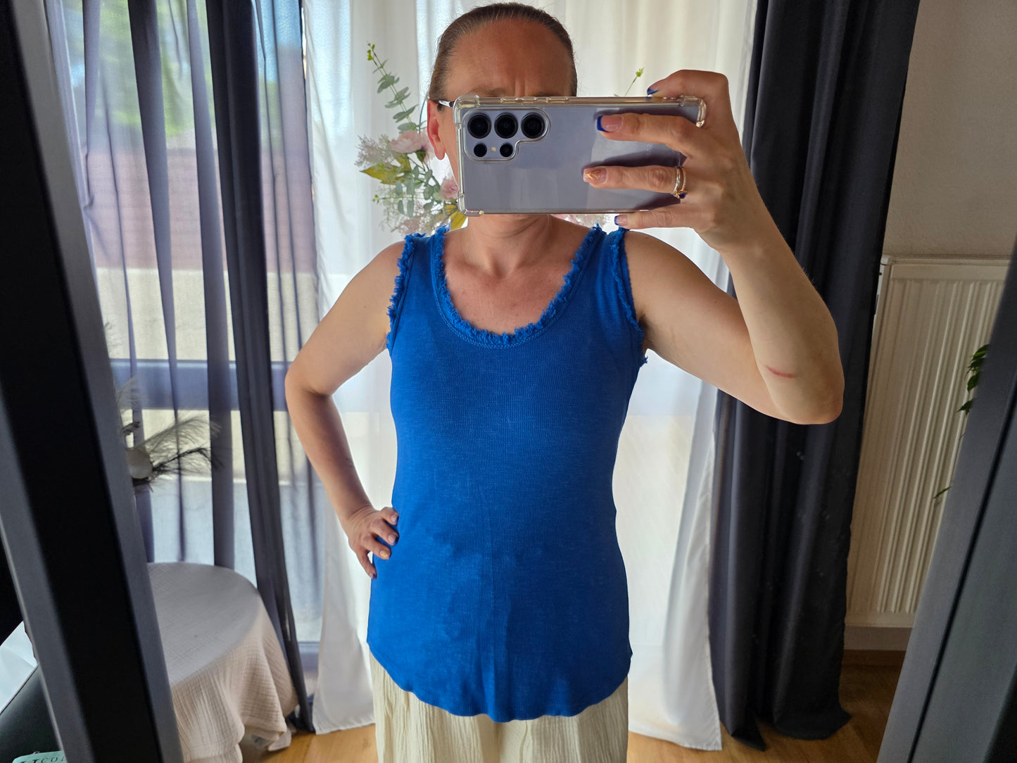 Fransen Top Gerippt
