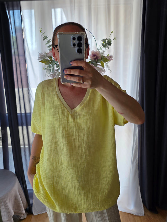 Kurzärmelige T-Shirt Musselin